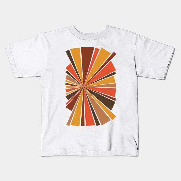 70's Star Burst Kids T-Shirt by ProjectM